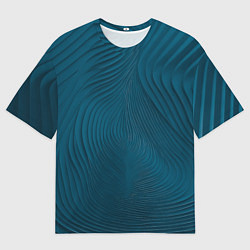 Мужская футболка оверсайз Фантазия в синем