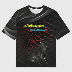 Футболка оверсайз мужская Cyberpunk 2077 phantom liberty, цвет: 3D-принт