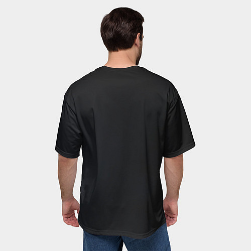 Мужская футболка оверсайз Вышивка Капибара / 3D-принт – фото 4