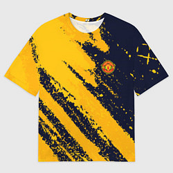 Футболка оверсайз мужская Manchester United FC ФК Манчестер Юнайтед, цвет: 3D-принт