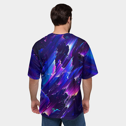 Мужская футболка оверсайз Капибара-космонавт - нейросеть / 3D-принт – фото 4