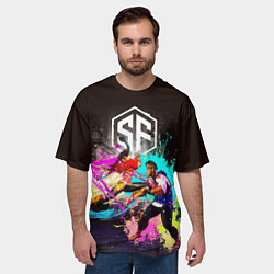 Футболка оверсайз мужская Street Fighter game, цвет: 3D-принт — фото 2