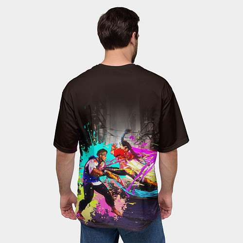 Мужская футболка оверсайз Street Fighter game / 3D-принт – фото 4