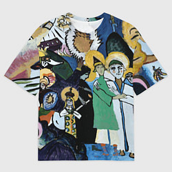 Мужская футболка оверсайз Кандинский картина символы святые