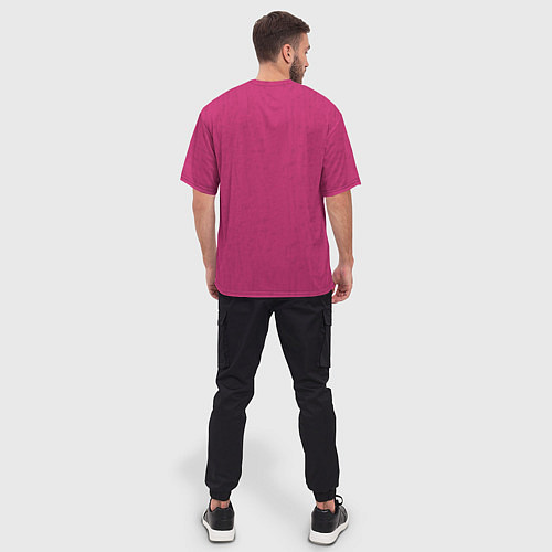 Мужская футболка оверсайз Beetroot Purple / 3D-принт – фото 4