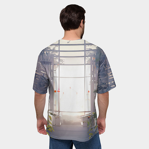 Мужская футболка оверсайз Nier automata девушка с мечами / 3D-принт – фото 4