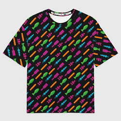 Футболка оверсайз мужская Sex Shop, цвет: 3D-принт