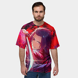Футболка оверсайз мужская Сюгэн Ямада Асаэмон Адский рай, цвет: 3D-принт — фото 2