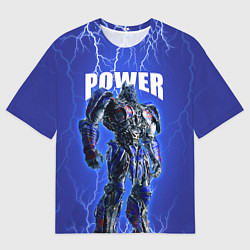 Футболка оверсайз мужская Трансформеры: Оптимус Прайм, цвет: 3D-принт