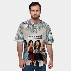 Футболка оверсайз мужская Blackpink girls, цвет: 3D-принт — фото 2