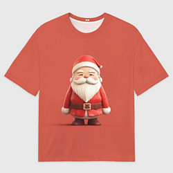 Мужская футболка оверсайз Пластилиновый Дед Мороз