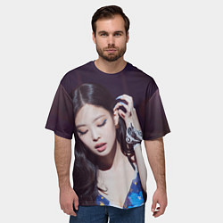 Футболка оверсайз мужская Дженни блэкпинк, цвет: 3D-принт — фото 2