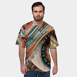 Футболка оверсайз мужская Узор Всевидящее Око, цвет: 3D-принт — фото 2