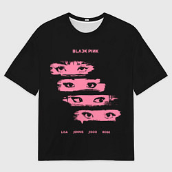 Мужская футболка оверсайз Blackpink Eyes