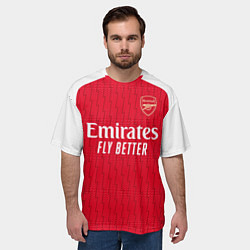 Футболка оверсайз мужская Кай Хаверц Арсенал форма 2324 домашняя, цвет: 3D-принт — фото 2