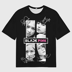Мужская футболка оверсайз Blackpink - Autographs