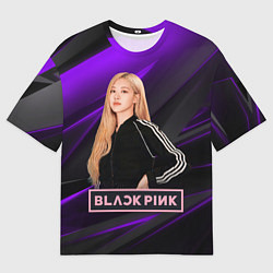 Футболка оверсайз мужская Rose Blackpink, цвет: 3D-принт
