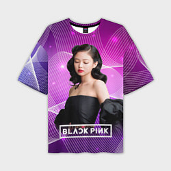 Мужская футболка оверсайз BlackPink Jennie