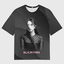 Футболка оверсайз мужская Jisoo black, цвет: 3D-принт