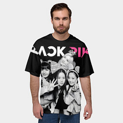 Футболка оверсайз мужская Blackpink funny girls, цвет: 3D-принт — фото 2
