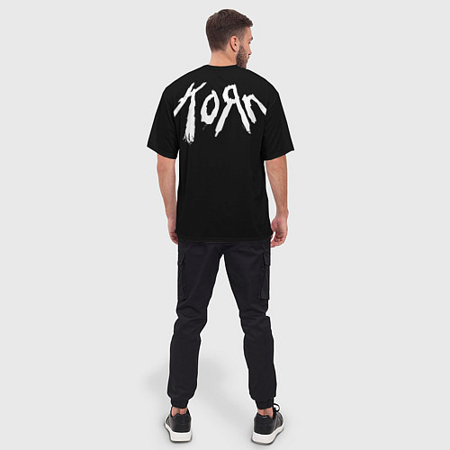 Мужская футболка оверсайз Korn - issues / 3D-принт – фото 4