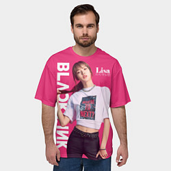 Футболка оверсайз мужская Blackpink Beautiful Lisa, цвет: 3D-принт — фото 2