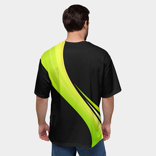 Мужская футболка оверсайз Волейбол Россия / 3D-принт – фото 4
