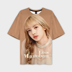 Мужская футболка оверсайз Blackpink Lisa blonde