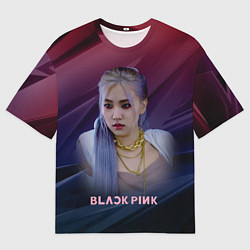 Футболка оверсайз мужская Blackpink Rose, цвет: 3D-принт