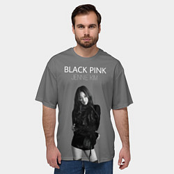 Футболка оверсайз мужская Blackpink - Jennie Kim, цвет: 3D-принт — фото 2
