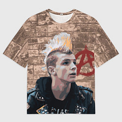 Мужская футболка оверсайз Молодой панк