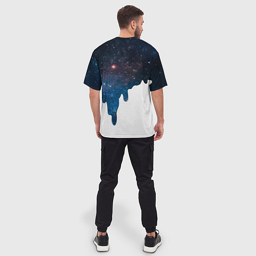 Мужская футболка оверсайз Млечный Путь - Milky Way / 3D-принт – фото 4