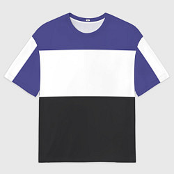 Мужская футболка оверсайз Три цветных полосы