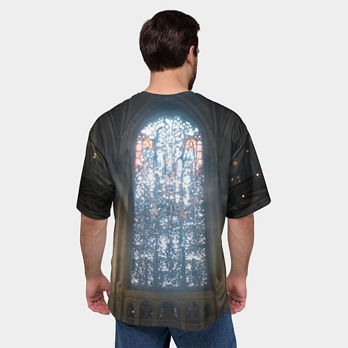 Мужская футболка оверсайз Монашка 2b от нейросети / 3D-принт – фото 4