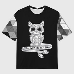 Футболка оверсайз мужская Навсегда в моём сердце, цвет: 3D-принт