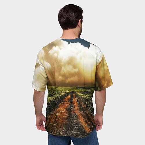 Мужская футболка оверсайз Pink Floyd Tribute / 3D-принт – фото 4