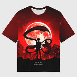 Футболка оверсайз мужская Кен Канеки аниме Токийский Гуль, цвет: 3D-принт