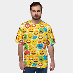 Футболка оверсайз мужская Интернет эмоции, цвет: 3D-принт — фото 2
