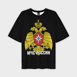Мужская футболка оверсайз МЧС России - герб