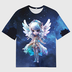 Футболка оверсайз мужская Симпатичная фея, цвет: 3D-принт