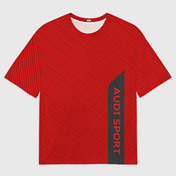 Мужская футболка оверсайз Audi sport carbone