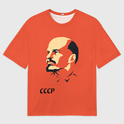 Футболка оверсайз мужская СССР Ленин жив, цвет: 3D-принт