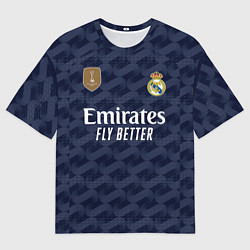Футболка оверсайз мужская Беллингем Реал Мадрид форма 2324 гостевая, цвет: 3D-принт