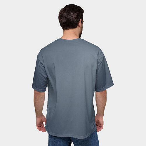 Мужская футболка оверсайз Мордочка маленького енота / 3D-принт – фото 4