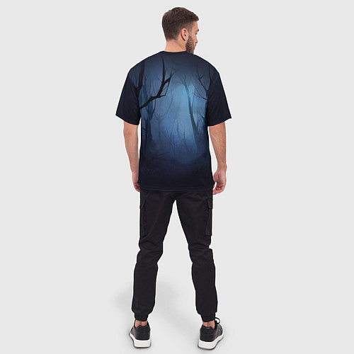 Мужская футболка оверсайз Ведьмак - Генри Кавилл / 3D-принт – фото 4