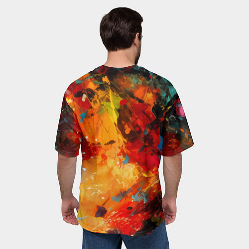 Мужская футболка оверсайз Клоун девушка / 3D-принт – фото 4