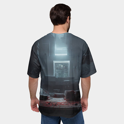 Мужская футболка оверсайз Голодный мишка / 3D-принт – фото 4