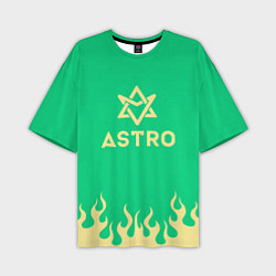 Мужская футболка оверсайз Astro fire