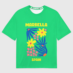 Футболка оверсайз мужская Марбелья - Испания, цвет: 3D-принт