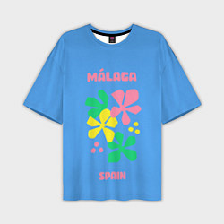 Футболка оверсайз мужская Малага - Испания, цвет: 3D-принт